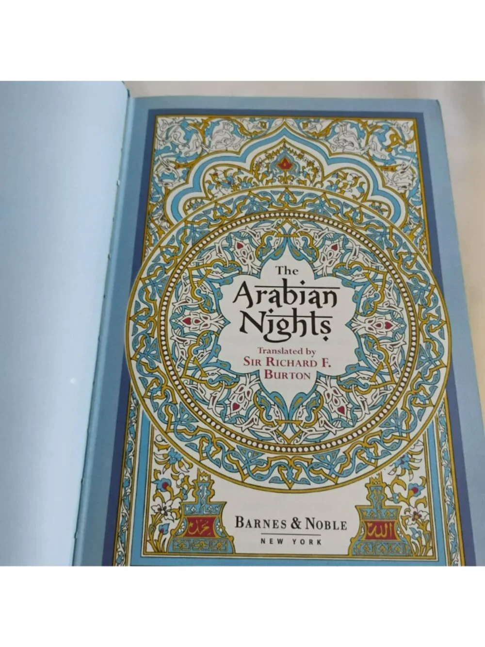 The Arabian Nights Hardcover, Sir Richard F. Burton Barnes & Noble 2009 Leather